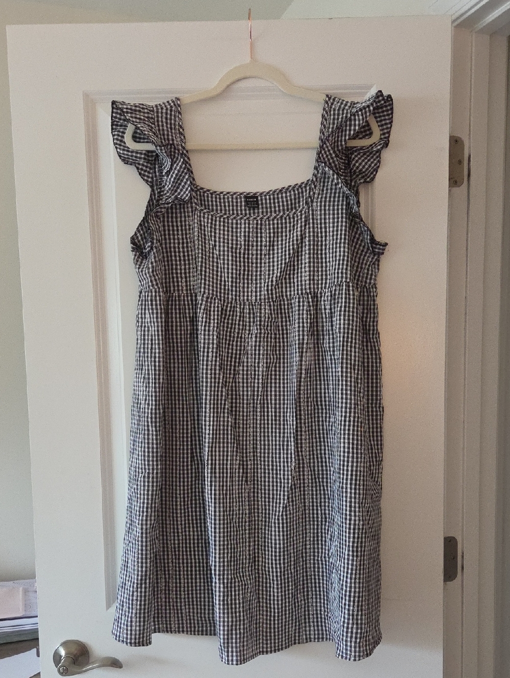 SHEIN Black & White Gingham Dress